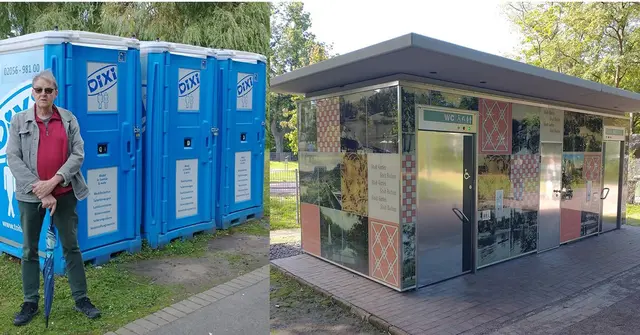 „Die drei aufgestellten Dixi-Klos am Ostufer sind allenfalls eine kurzfristige Notlösung“, kritisiert Ulli Engelbrecht, Spitzenkandidat der UWG: Freie Bürger für den Bochumer Osten. Der Bochumer Stadtpark erhielt kürzlich eine moderne Toilettenanlage, die barrierefrei und ganzjährig zugänglich ist. Für Engelbrecht ist unverständlich, warum Vergleichbares in Langendreer – ob am Ümminger See oder im Volkspark – noch immer nicht umgesetzt wurde. Foto: UWG: Freie Bürger