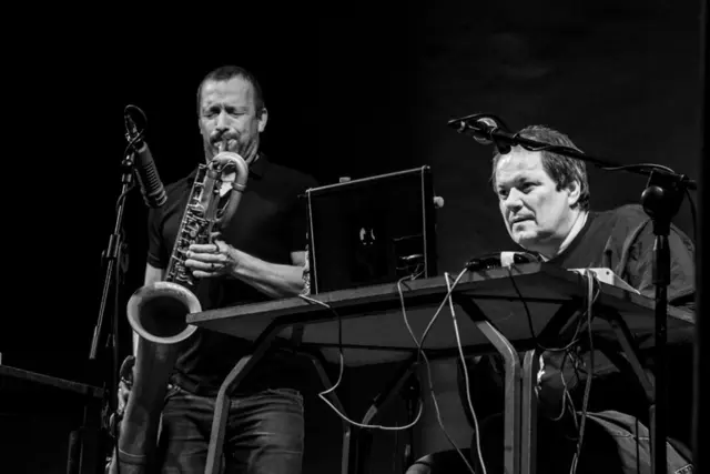 Mats Gustafsson und Christof Kurzmann  | Foto: Michele Giotto