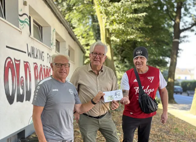 im Bild von links: Peter Colmsee, Wolfgang Heinberg, Thorsten Pelka