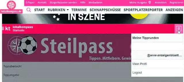 Rechts oben (dort, wo der Mouse-Finger zu sehen ist), gelangt man zur Anmeldung oder Registrierung. Anklicken und mitmachen.