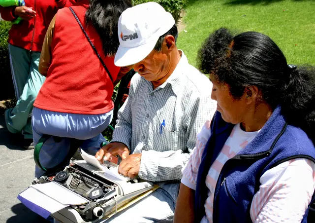 Hier gibt es noch Briefschreiber.