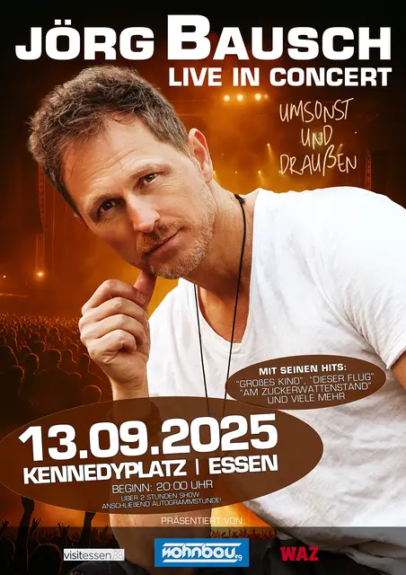 Das ist das offizielle Plakat zum Umsonst-Konzert mit Jörg Bausch.