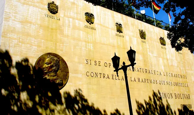 El Libertador geboren in Caracas.