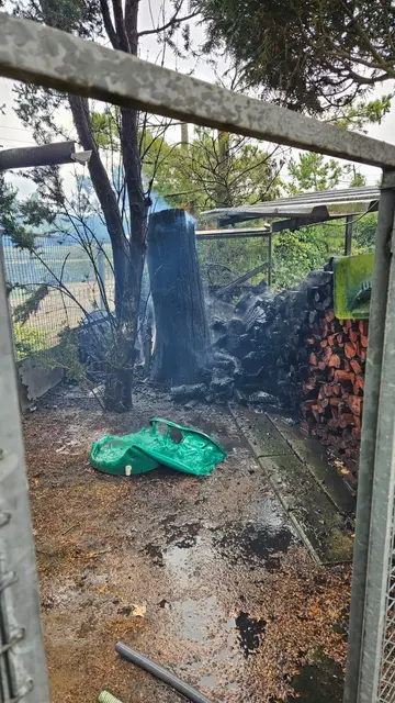 Kaminholzbrand | Foto: Feuerwehr Schermbeck