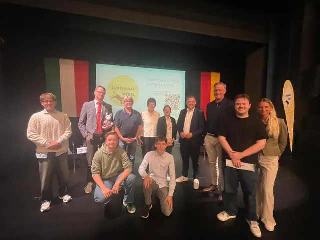 Podium und Orga-Team nach vollbrachter Arbeit | Foto: Stadt Wesel