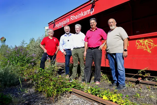 v.l.n.r.: Harald Hüskes, Ludger Riedel, Konrad Göke, Mark Rosendahl, Reinhard Weichelt Foto: Klaus Dieker