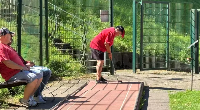 Elke Stürzebecher an Bahn 1.