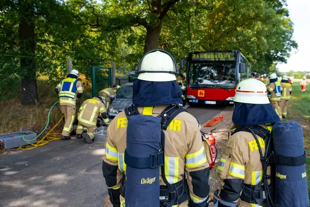 Großübung in Reichswalde. | Foto: Feuerwehr Kleve