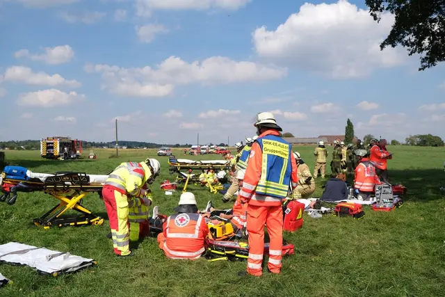 Großübung in Reichswalde. | Foto: Feuerwehr Kleve