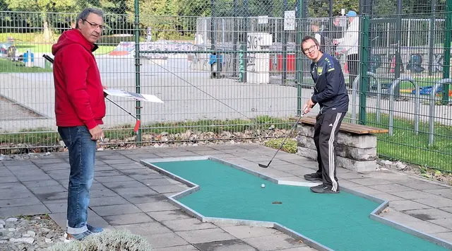 Startgruppe 1 mit Chris Kougioumtzidis (l) und Sascha Holzenthal (r).