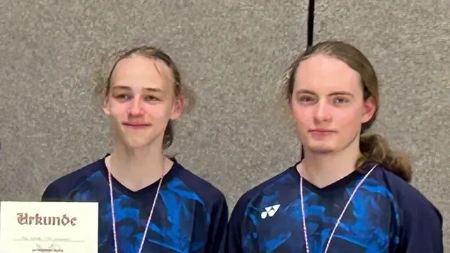 Fiete Nierhoff und Felix Schneemann - Bezirksmeister 2025 im Jungendoppel U17 (Archivfoto)
