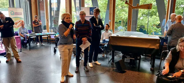 …den Grußworten von Pfarrerin Sandra Sternke- Menne und Egbert Fortmann (beide Ev. KG Brackel) sowie von Martin Rutha (Fachbereichsleiter im Fachdienst für Senioren der Stadt Dortmund) …