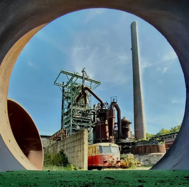 Rundblick auf den Hochofen