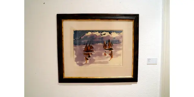 Titel: Segelschiffe von Emil Nolde

Bild aus dem Artikel im Lokalkompass: „Kunst – Expressionismus. Expressionismus – neue Kunstausstellung im Kunstverein Villa Wessel in Iserlohn.“