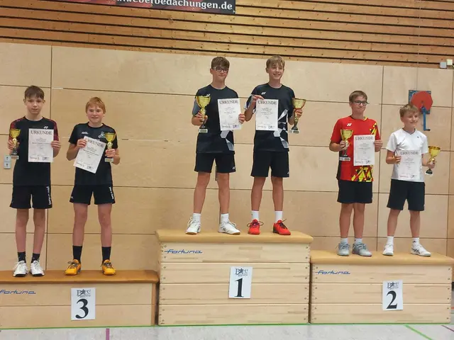 Dritte im Jungendoppel U15: Alexander Hinterlandt/Leo Kirchbach