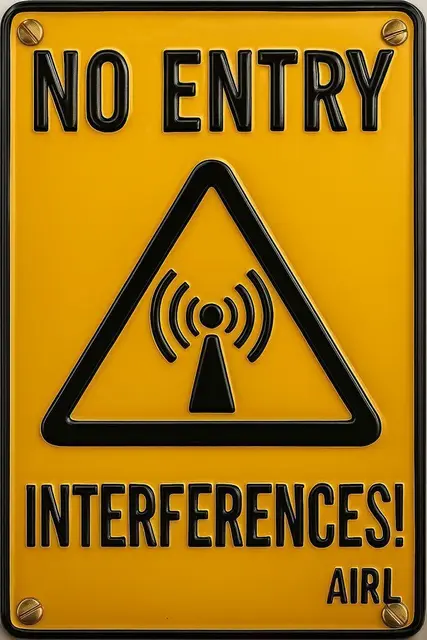 NO-ENTRY-INTERFERENCES-Schild_im_AIRL_Analog-Interference-Research-Lab_Muelheim-Germany-VILLA-ARTIS | Foto: AIRL-Muelheiom