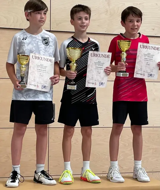 Zweiter im Jungeneinzel U13 – Joscha Freistühler