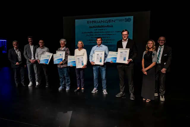 Die geehrten Verein des Qualitätsbündnisses NRW