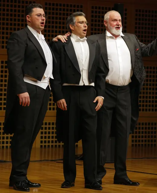 Die drei Tenöre (v.l.): Ricardo Marinello, Oscar Marin und Johannes Groß. | Foto: MichaelS