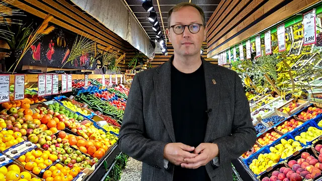 Hier ist Superintendent Dr. Christoph bei seinem Videostatement zum Erntedankfest zu sehen.
Foto/Screenshot: Rolf Schotsch
