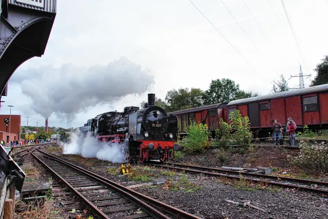 Die historischen Lokomotiven sind beim Herbstfest wieder in Aktion zu sehen. Foto: P. Nitsch