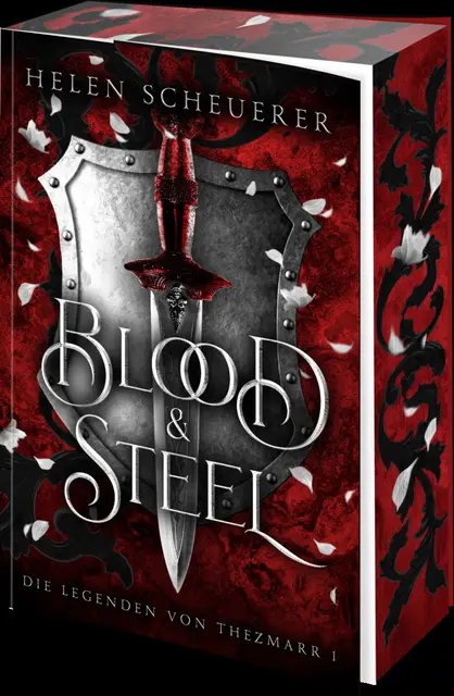"Blood and Stell" ist in der Erstauflage mit einem wunderschönen Farbschnitt erschienen.  Foto: bramblebooks.de
