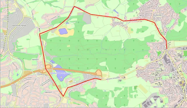 Während der Vollsperrung erfolgt die Umleitung ab Hemer-Zentrum über die K16 (Geitbecke, Landhauser Straße, Dorfstraße, Landhauser Heide, Deipensiepenstraße), die L682 (Landhauser Straße) und die B233 (Seilerseestraße) zum Anschluss A46 „Iserlohn-Seilersee“. 
© Stadt Hemer 
