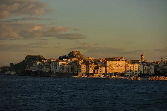 Korfu mit der prominenten Spiridon Kathedrale 