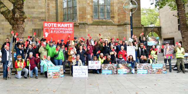 Foto: Weltrekordversuch „Rote Karte“ - Foto (c) Netzwerk Fuchs