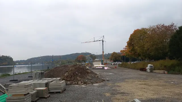 Baustelle am Regattaturm