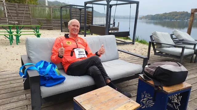 Entspanntes Warten auf den Start