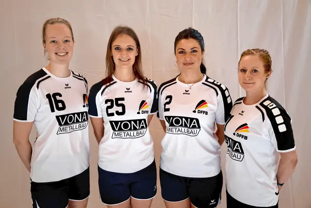  Das deutsche Damen-Aufgebot für die EM in 
Ungarn: (v.l.) Franziska Oberlies, Kathrin Zentarra, Janina 
Kolmer und Sarah Rüsseler. | Foto: Karsten-Thilo Raab