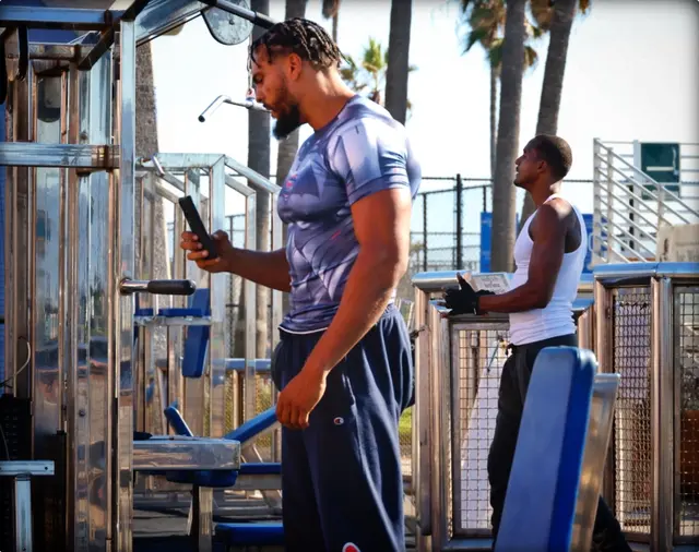 Venice Beach in LA, hier hat Arnold Schwarzenegger trainiert.