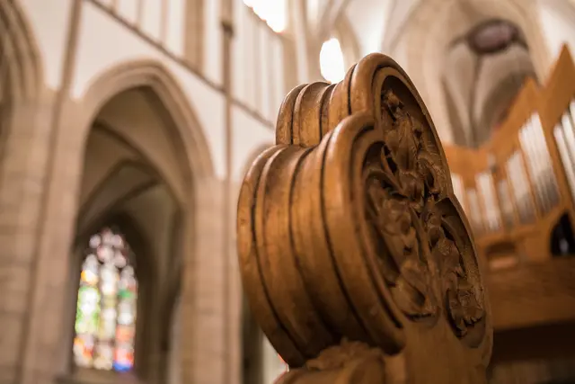 Bei der Nacht der Lichter in der Salvatorkirche kommt auch die Orgel zum klangvollen Einsatz.
Foto: Rolf Schotsch
