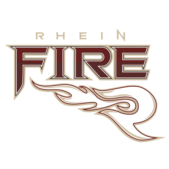 Das bekannte Logo und der Name werden 2026 Geschichte sein: Rhein Fire startet einen Namenswettbewerb. Logo: Rhein Fire