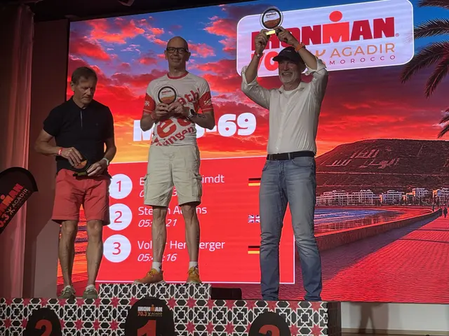 Burkhard Schmidt bei der Siegerehrung