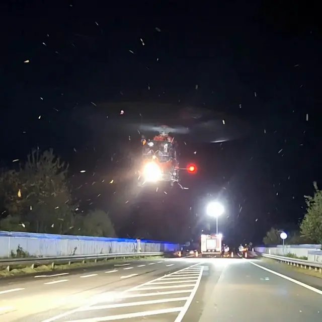 Bilder, Text Feuerwehr Bocholt / Schwerer Verkehrsunfall auf der L 602