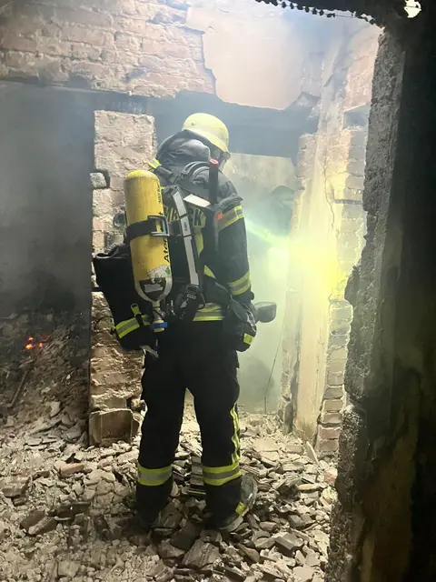 Einsatz unter Atemschutz | Foto: Feuerwehr Schermbeck