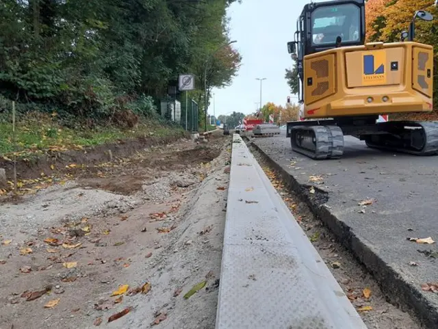 Auf der Freerbruchstraße finden ebenfalls Arbeiten statt. Foto: Stadt Marl / ZBH