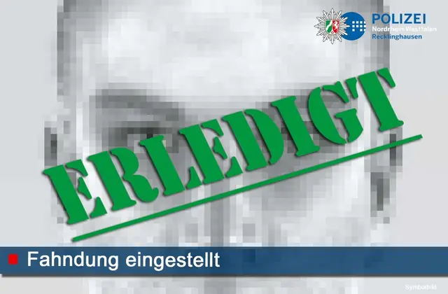 erledigt | Foto: Polizeipräsidium Recklinghausen
