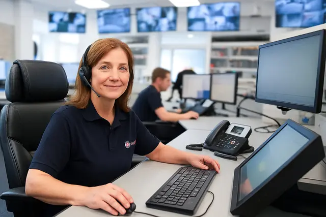 In der Hausnotrufzentrale der Johanniter. | Foto: JUH Essen/KI-generiert