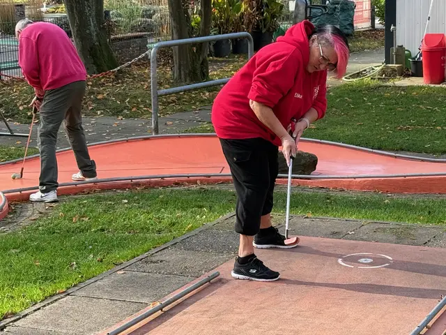 Elke Stürzebecher an Bahn 14.