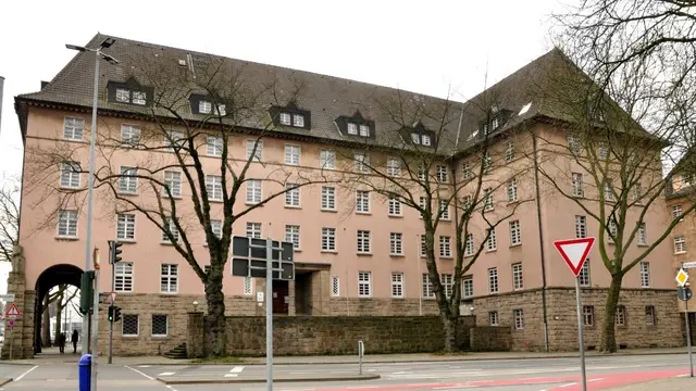 Das Polizeipräsidium in Gelsenkirchen-Buer, erbaut 1926 bis 1927. | Foto: Uwe Klein