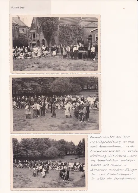 Hier wurdebn Erinnerungen an die Zwangsarbeiterinnen und Zwangsarbeiter festgehalten und dokumentiert.
Foto: Archiv Rich