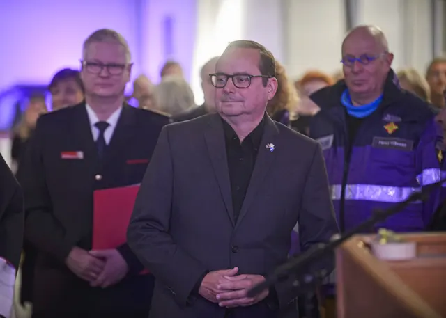 Oberbürgermeister Thomas Kufen überbrachte Grüße der beteiligten Städte. | Foto: Alexandra Roth/Kirchenkreis Essen