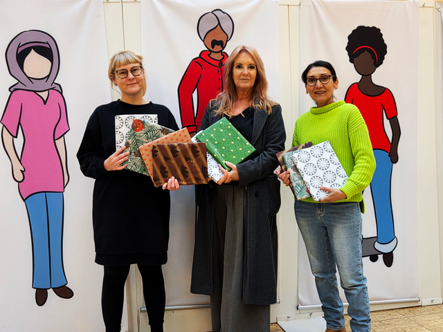 Svenja Reimann, Astrid Mellis-Meister und Saeideh Shariati (v. l. n. r.) | Foto: AWO Bezirksverband Niederrhein
