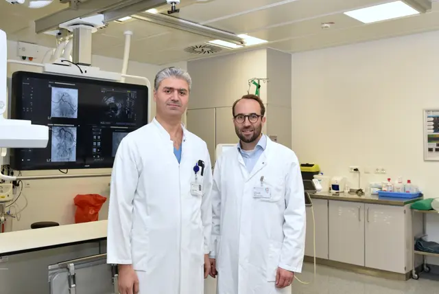 Bild: Farhan Ahmad und Prof. Dr. Moritz Seiffert sind Referenten beim Blickpunkt Gesundheit (v. l.).  | Foto: Bildnachweis: Bergmannsheil