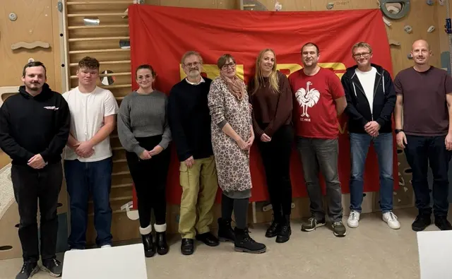 v.l. Andre Dacken, Leon Jochems, Annemarie Dacken, Dr. Andreas Köhler, Michaela Polzin, Lara Kattelans, Patrick Polzin, Siggi Thiel, Sven Kattelans | Foto: Niklas Messerschmidt