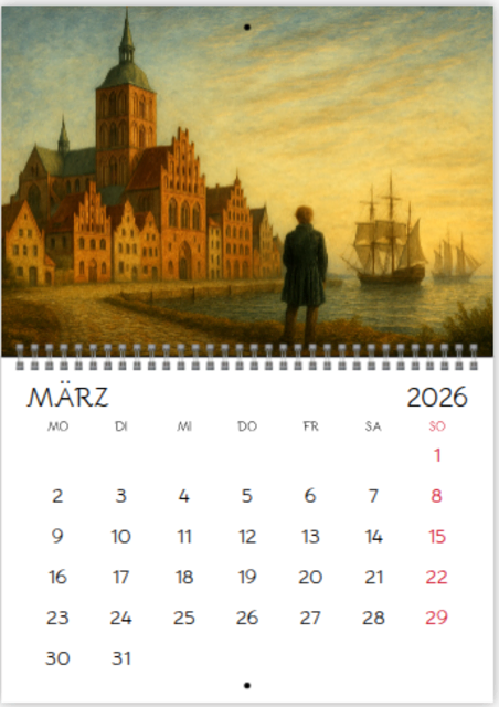 Foto: Karikaturen und Kalenderblätter nach Ideen von Didi van Frits, KI-generiert mit ChatGPT Version 5.1