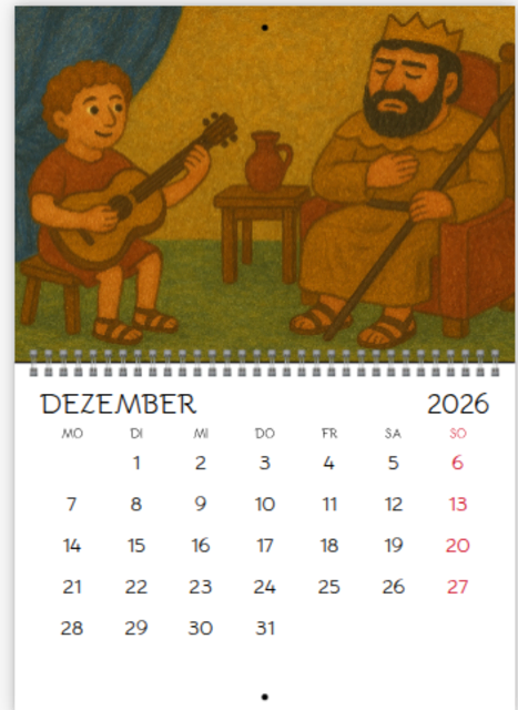 Foto: Karikaturen und Kalenderblätter nach Ideen von Didi van Frits, KI-generiert mit ChatGPT Version 5.1